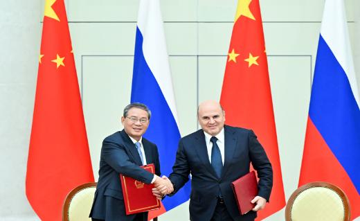 李强同俄罗斯总理米舒斯京共同主持中俄总理第三十一次定期会晤